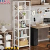 Multifunctional 6 Tier Bookcase Storage Shelf Narrow Organizer Living Room Bedroom Office Kitchen Plant Display 1