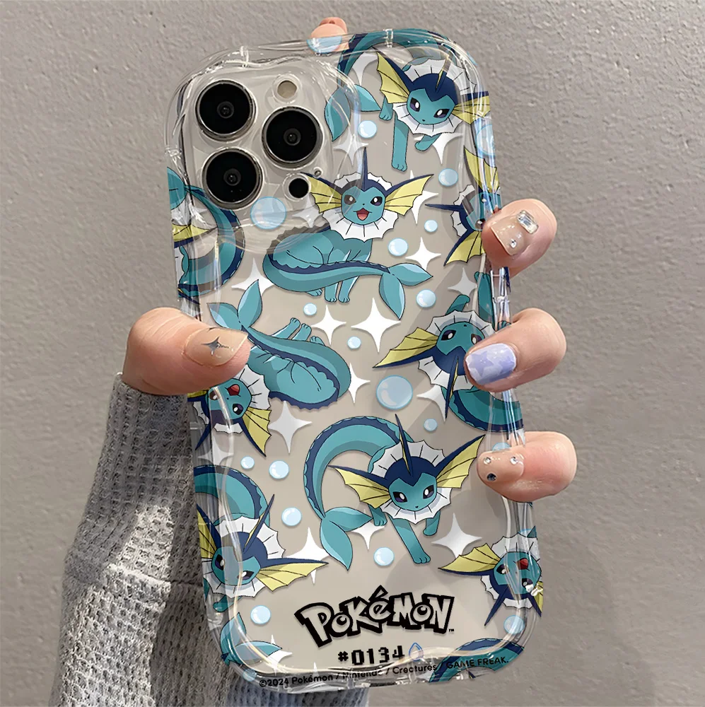 Anime-inspired Wave Design Soft TPU Phone Case