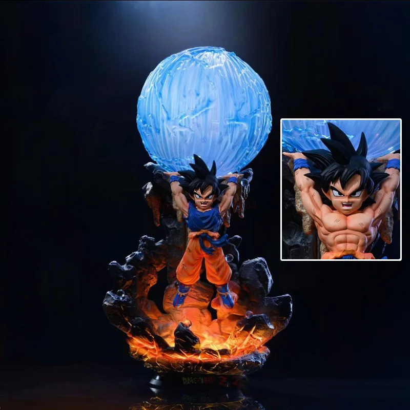 goku spirit bomb statue
