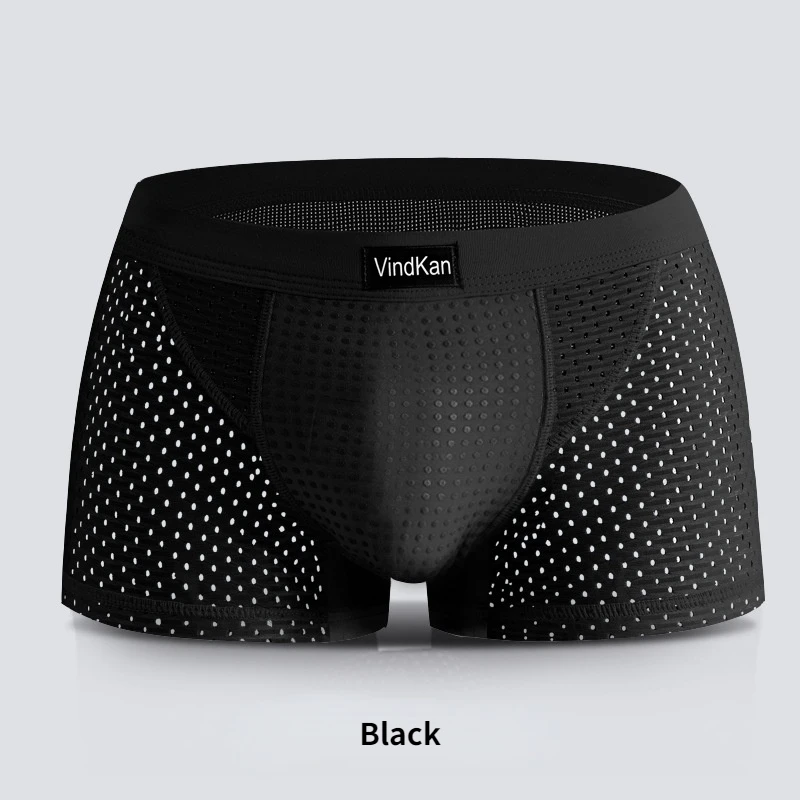 Man Sex Ability Magnetic Theraphy Boxers Physical Underwear Ice Silk Sport Breathable Shorts Bulge Health Care Enlarge Lingerie