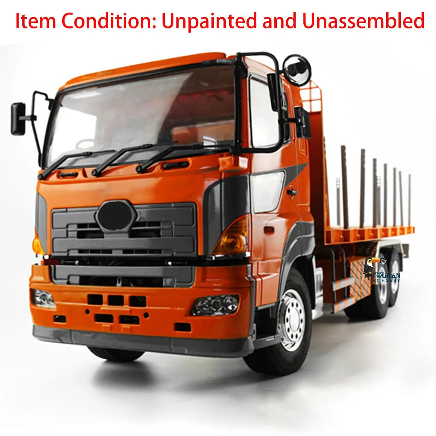 LESU 700 1/14 6*4 Flatbed Lorry Trailer Tractor Truck Metal Chassis for Tamiyaya RC Car Toys Remote Control Model TH02556 2