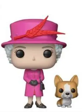 NEWFunko POP Queen Elizabeth II of the United Kingdom 01 and Cat PVC Action Toy Figures