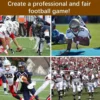 1/4PCS football field marker indicator wristband, black football team down indicator football wristband referee wristband length 4