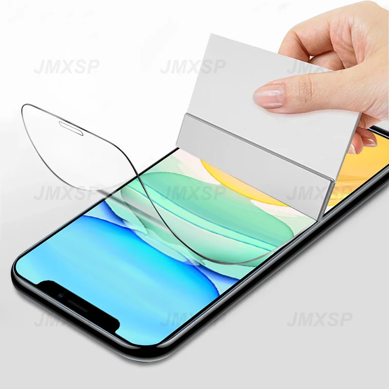 2Pcs Full Cover Hydrogel Film on the For iPhone 8 7 Plus Screen Protector on For iPhone 6 6S Plus 5 5S SE 2020 Protective Film