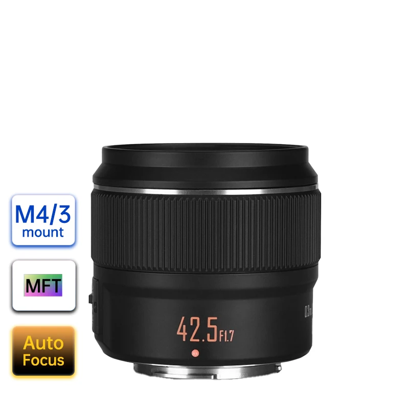 Obiettivo Yongnuo Camrea Yn42.5Mm F1.7M Ii Messa A Fuoco Fissa Af Per G100 Gh5 G95 Gf-10/9/8 Olympus E-M5/E-M10 Mark Ii E-M10 Milwau
