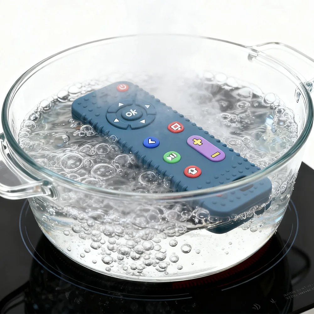 Simulated Remote Control Teether Baby Pacifier Anti-Thumb-Sucking Soothing Toy for Chewing and Stress Relief