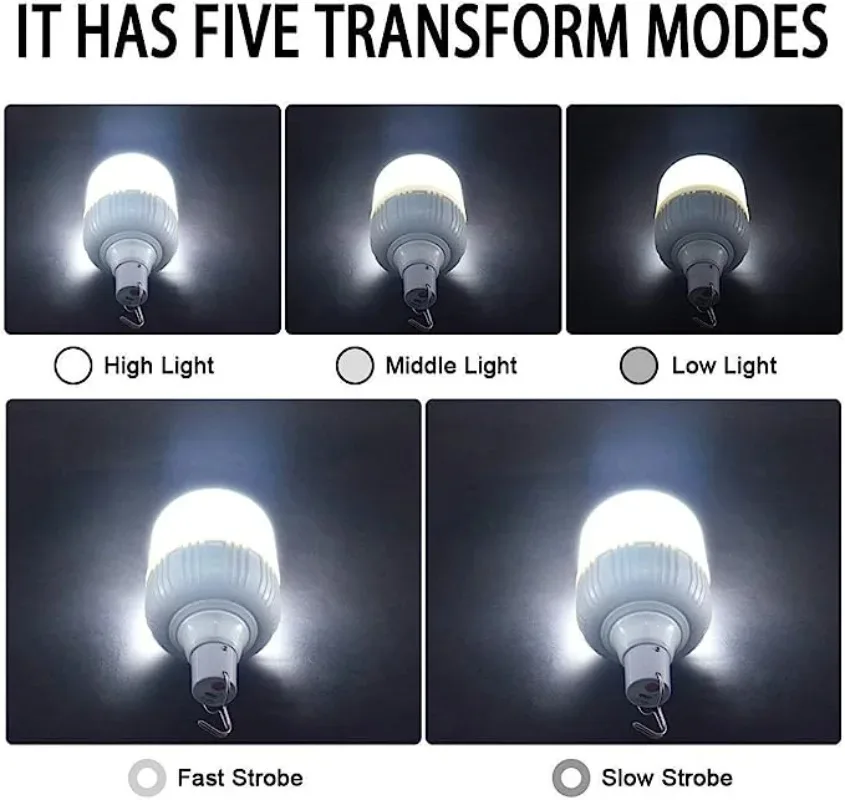 Rechargeable LED Portable Lantern for Outdoor Adventures and Emergency Use