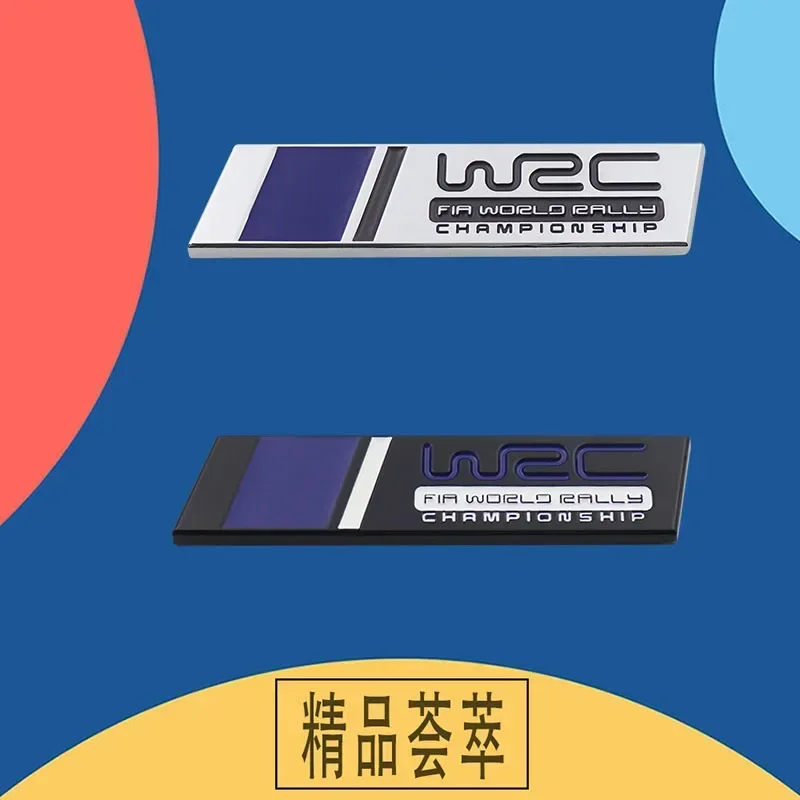 3D 자동차 스타일링 WRC 세계 랠리 챔피언십 범용 금속 배지 펜더 장식 엠블럼 네임 플레이트 스티커 자동차 액세서리