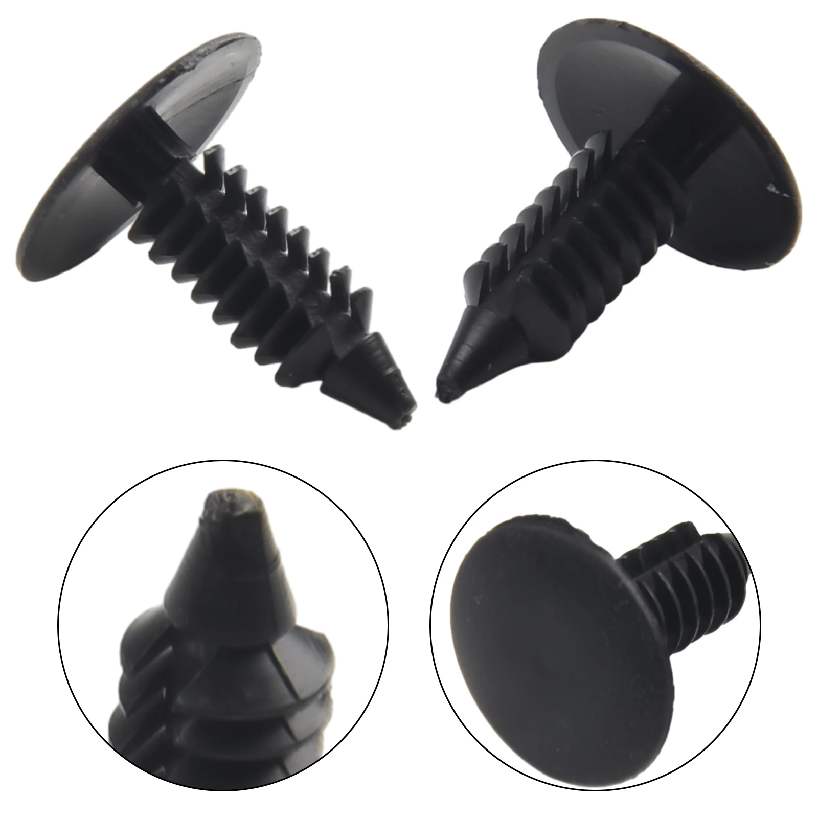 Brand New Bumper Clips Fender Retainer 100pcs 8mm Hole Accessories Black Car Parts Plastic Replacement For Auveco