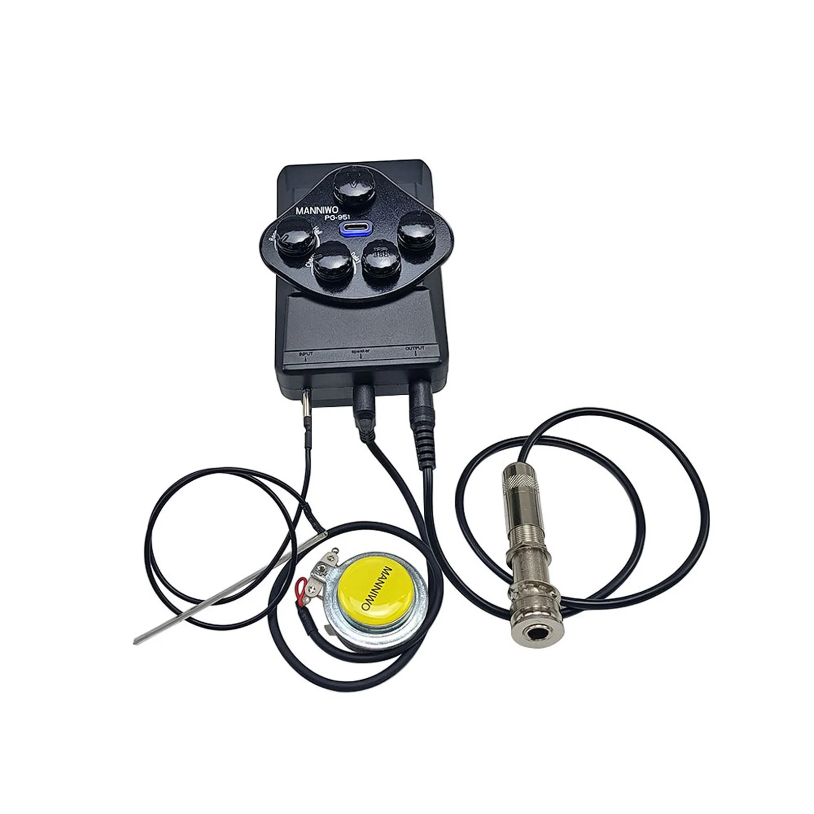 

Guitar Pickup PG-951 Acoustic Guitar Vibration DSP Resonance Pickup BT Guitar DIY Kit Accessories for Classical and Folk Guitars