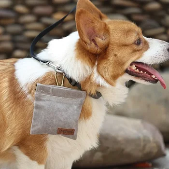 Portable Dog Training Waist Bag Hands Free Pet Treat Pouch Detachable Snack Feed Pocket Pet Poop Bag Dispenser Dogs Accessories 3