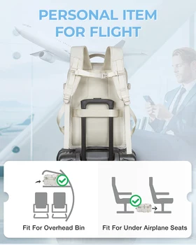 BAGSMART 17'' Laptop Backpack Travel Cabin 4pcs 40L Expandable Carry On Backpack with Shoe Bag Waterproof Female Backpack 5 BAGSMART 17'' Laptop Backpack Travel Cabin 4pcs 40L Expandable Carry On Backpack with Shoe Bag Waterproof Female Backpack