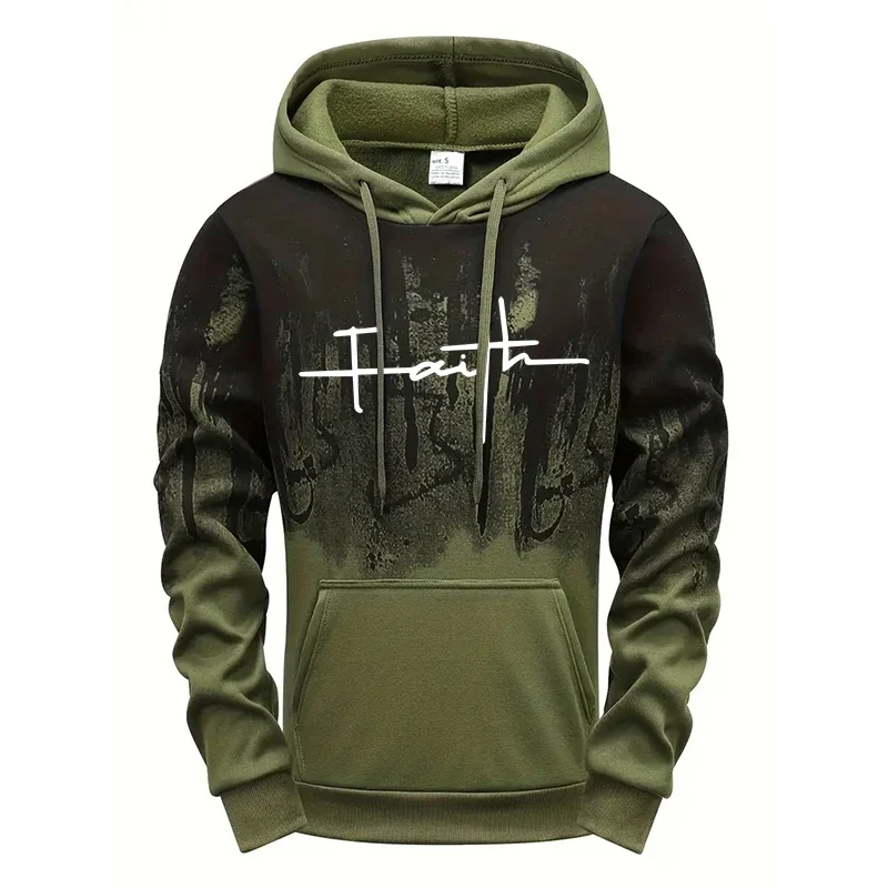 Men's Splatter Hoodie Fall Winter Streetwear