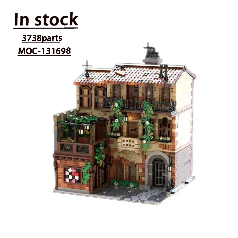 

MOC-131698 Classic Story Street View Balcony of Juliet Assembly Splicing Building Block Model 3738 PartsChildren's Birthday Toys