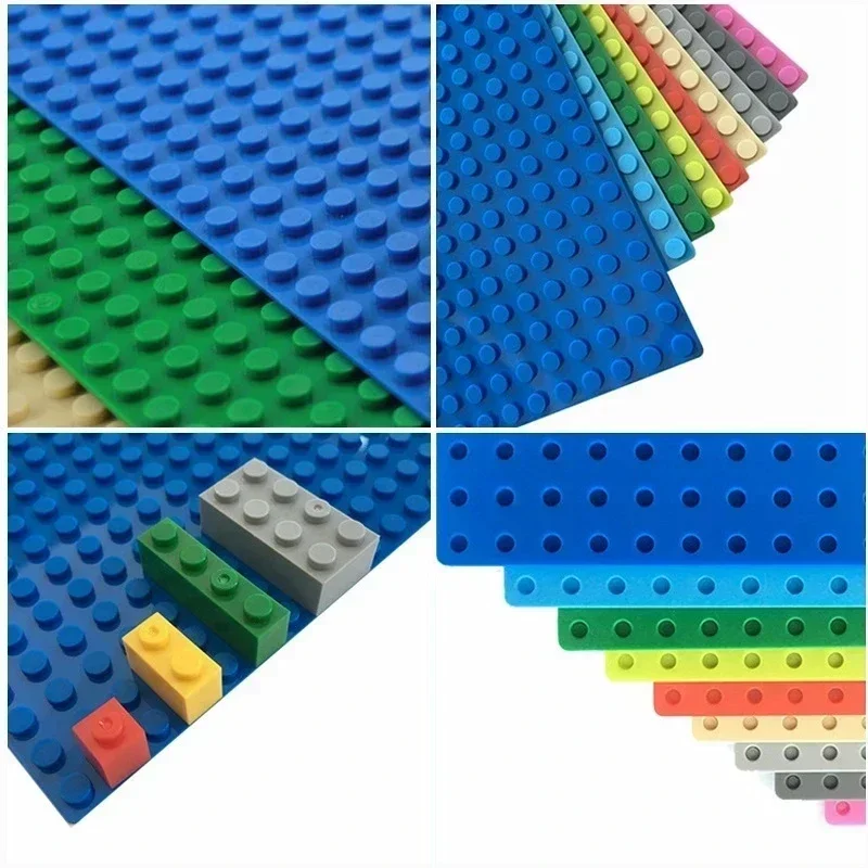 4개입 블록 베이스플레이트 32x32 16X32 클래식 베이스 플레이트 빌딩 블록 DIY 플라스틱 보드 블록 MOC 시티 건설 어린이 장난감
