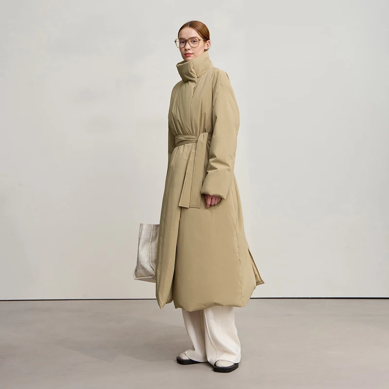 doudoune longue hiver 2025 -Beige-1