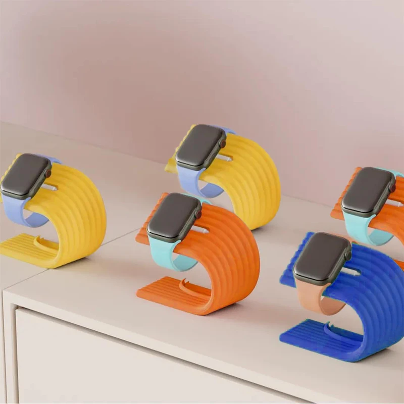 3D Printed Watch Stand U-shaped Charging Dock Station Sturdy For Apple I Watch Elegant Display And Organizer
