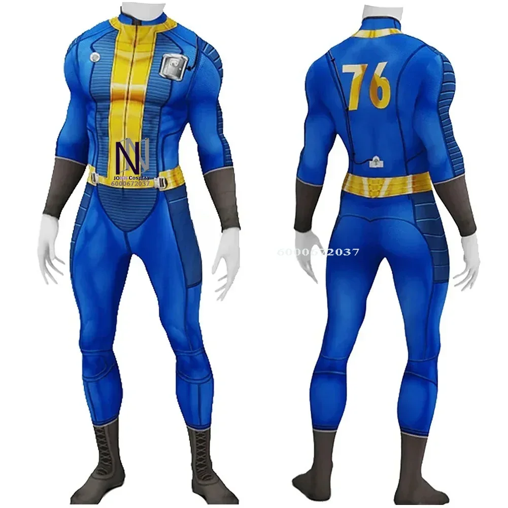 Fall Lucy Costume Cosplay Outfit Vault 33 Female Survivor Suit Vault 76 Jumpsuit 111 Halloween Party Women Men