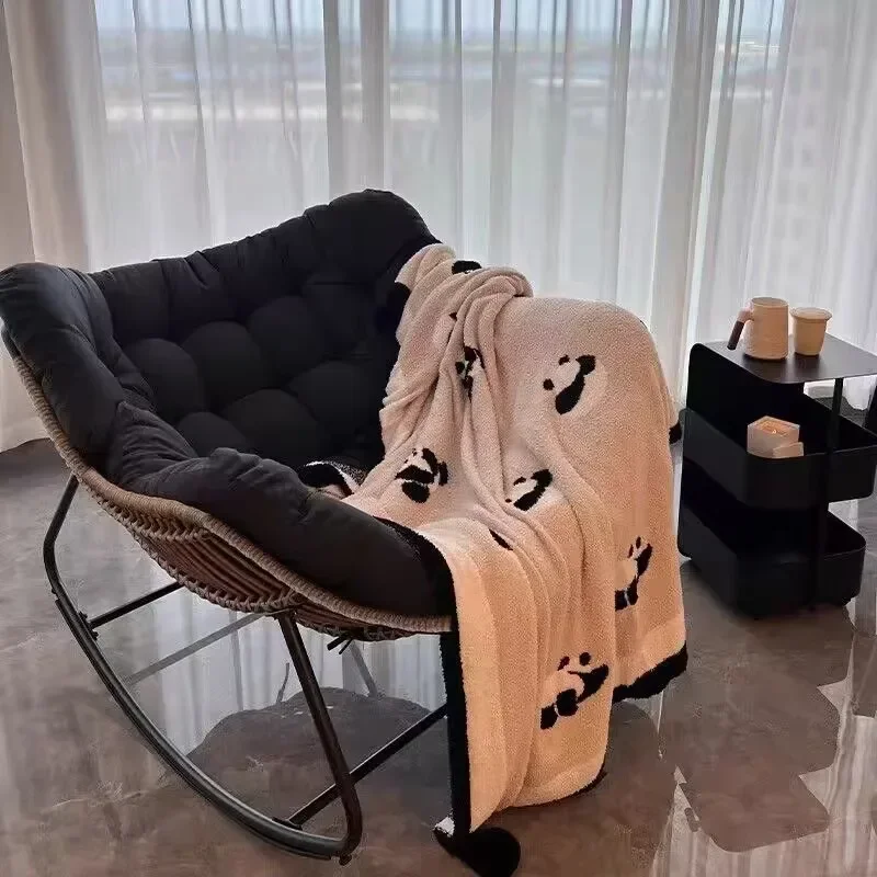 Balcony Single Lazy Sofa Rocking Chair Human Bird Nest Rattan Weaving Rocking Chair Leisure Sofa Home Rattan