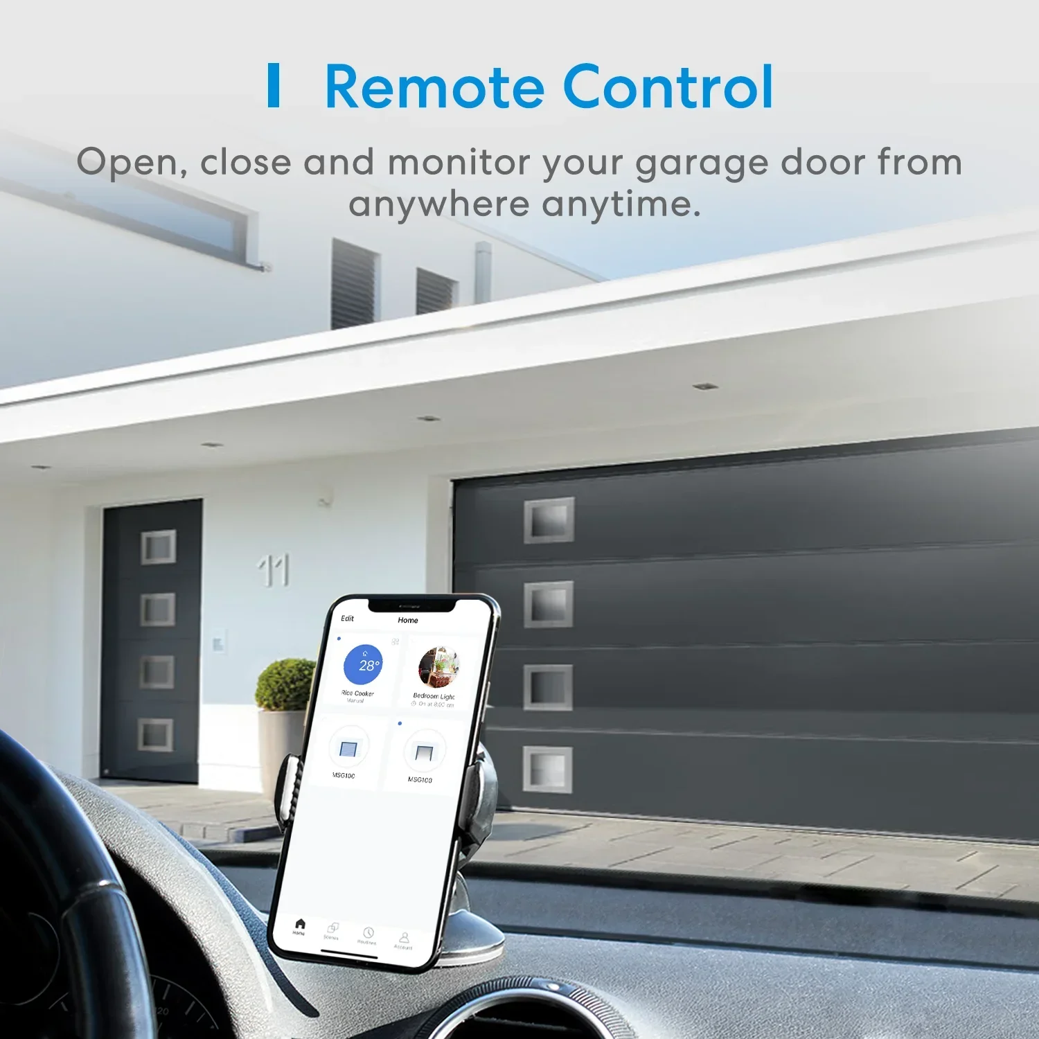 Description Picture 6 of itemIntelligent garage roller shutter door switch motor on/off device voice controlled remote control for household use