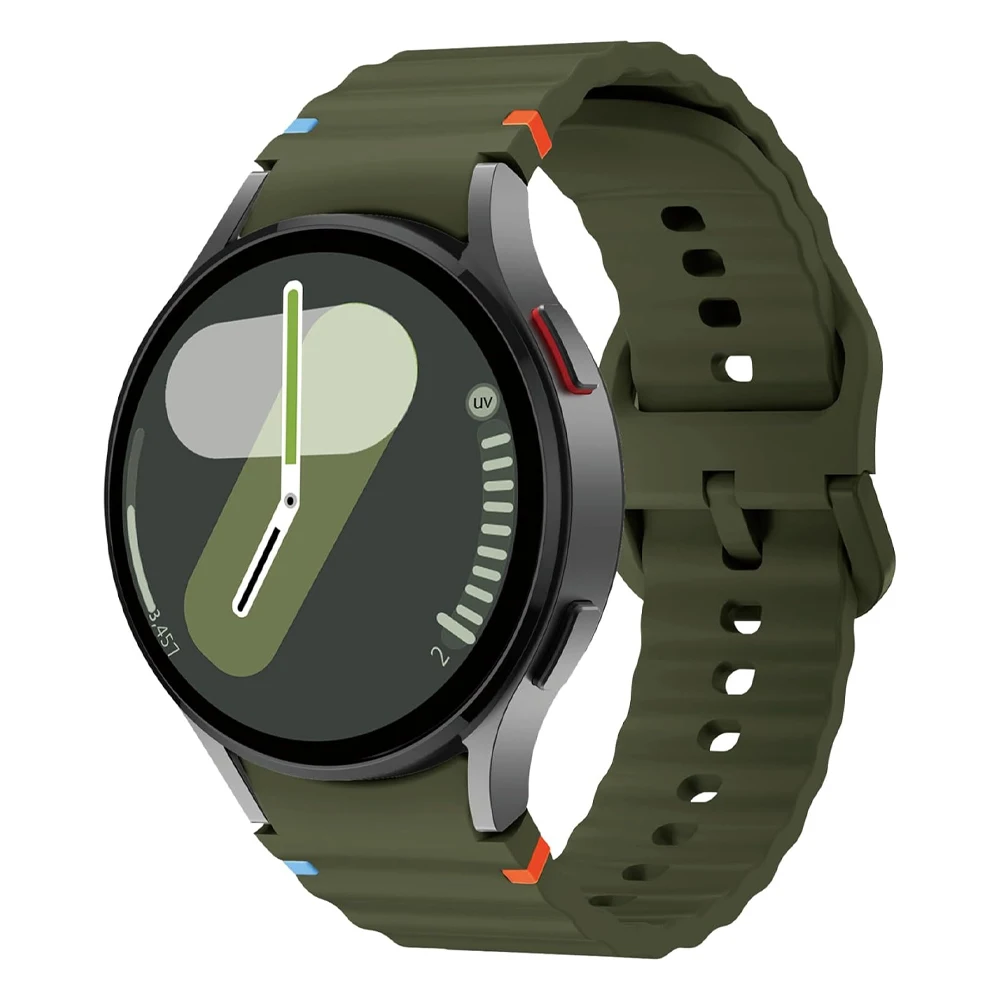 No Gaps Sportarmband für Samsung Galaxy Watch 7/FE/4/5/6 Classic/5 Pro 40 44 mm Correa-Armband Silikongürtel Galaxy Watch 7 Armbänder – Detail 4