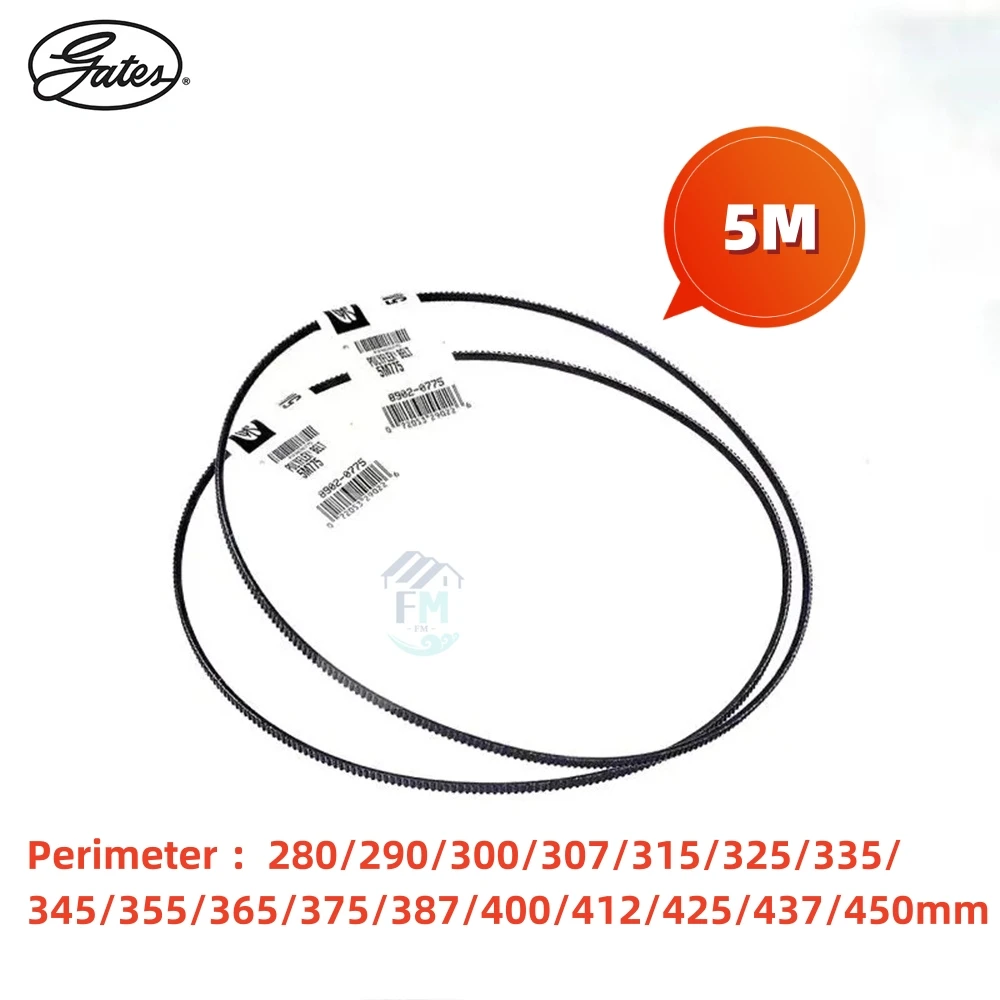 

FM Gates Wide Angle Band 5M Perimeter 280/290/300/307/315/325/335/ 345/355/365/375/387/400/412~450mm, Lathe Belt Wide Angle Band