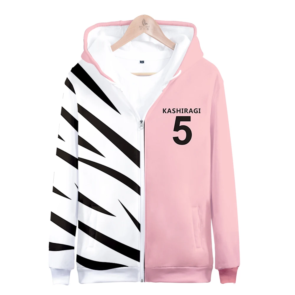 

New Listing 3D Anime Futsal Boys!!! Zipper Hoodies Men Women Sweatshirts Autumn Unisex Kids Tops Boys Girls Casual Streetwear