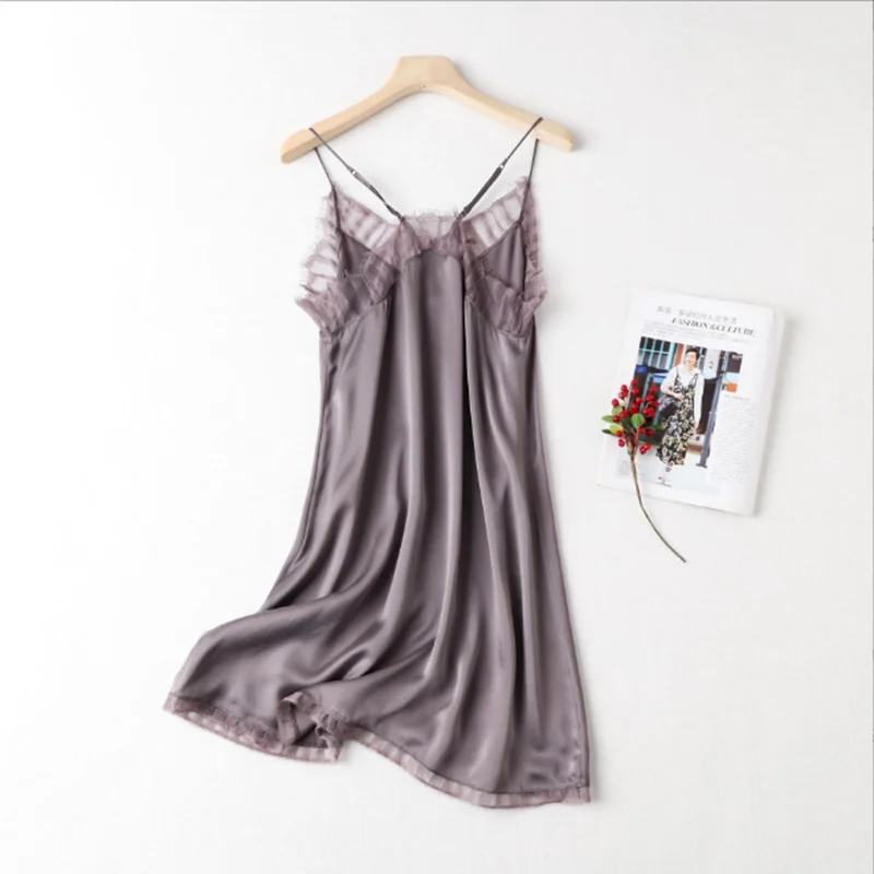 100 silk sexy summer clothes slip girls night dress women clothing korean fashion outfits for woman womens clothes luxury flowy maxi dresses for women Dresses