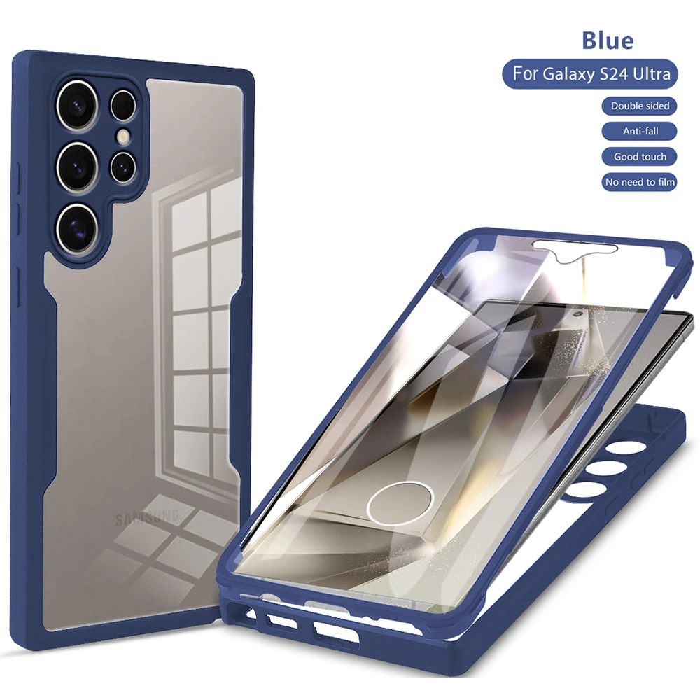 Clear Full Body Protective Phone Case with 360-Degree Coverage