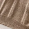 100% Merino Wool Sweater Men's Round Neck Thickened Tops Autumn Winter New Soft Warm Casual Solid Color Knitted Pullover 5