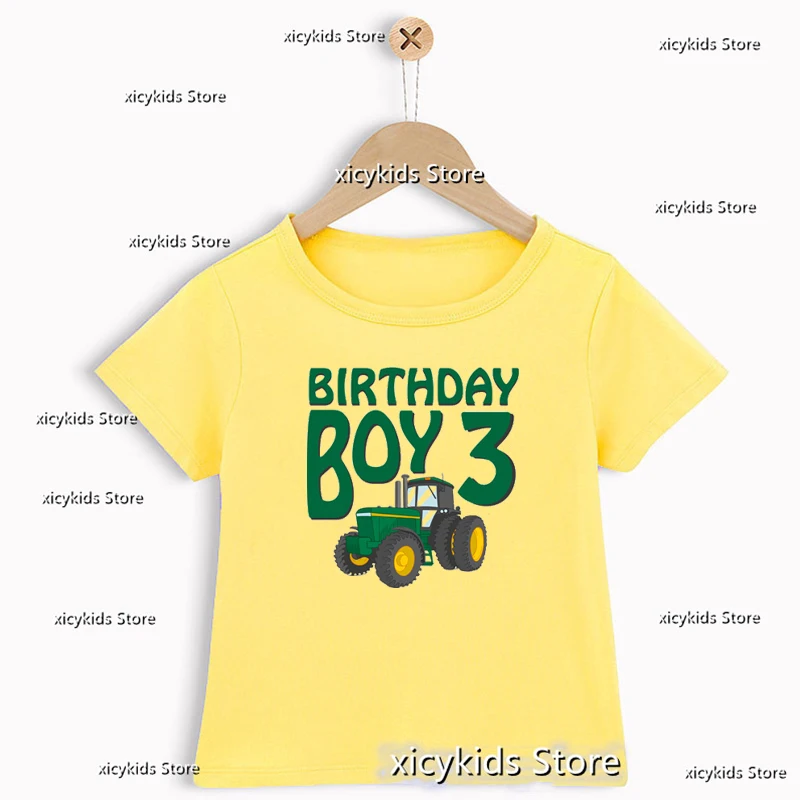 

New ArrivalChildren's Clothing tshirt Funny Farm Tractor-12rd Birthday for Children's Birthday Gift tshirt Fashion boys tshirts