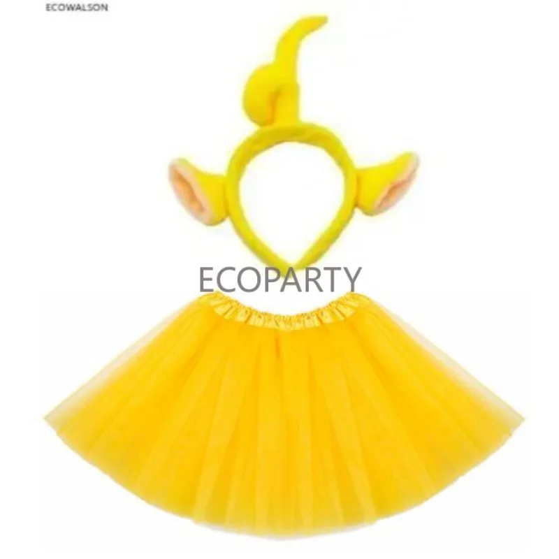 Costume Per Bambini Gonna Fascia Per Capelli Set Ragazze Signore Laa Laa Po Dipsy Tinky Winky Cosplay Costume Gonna Per Bambini Bambini Girls20