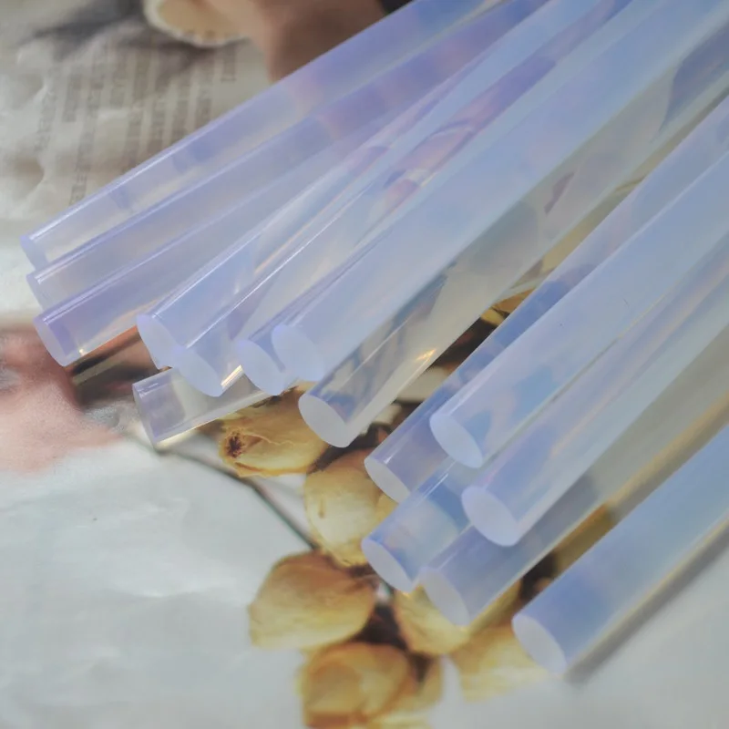 무독성 투명 전기 핫멜트 건, 단단한 접착제 스틱, 쥬얼리 만들기, 나무 공예 장난감, 집 수리 접착 도구, 11x190mm, 5 개