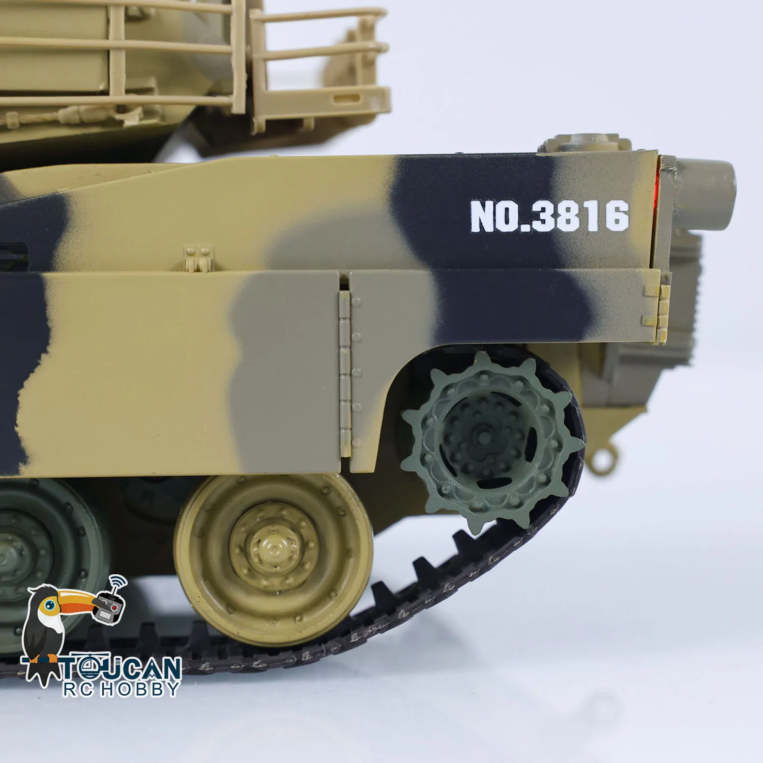 Infrared Combating System 1/24 Heng Long RC Plastic Tank Model Abrams M1M2 3816-2 2.4G Remote Control Battle Toy TH23394 6