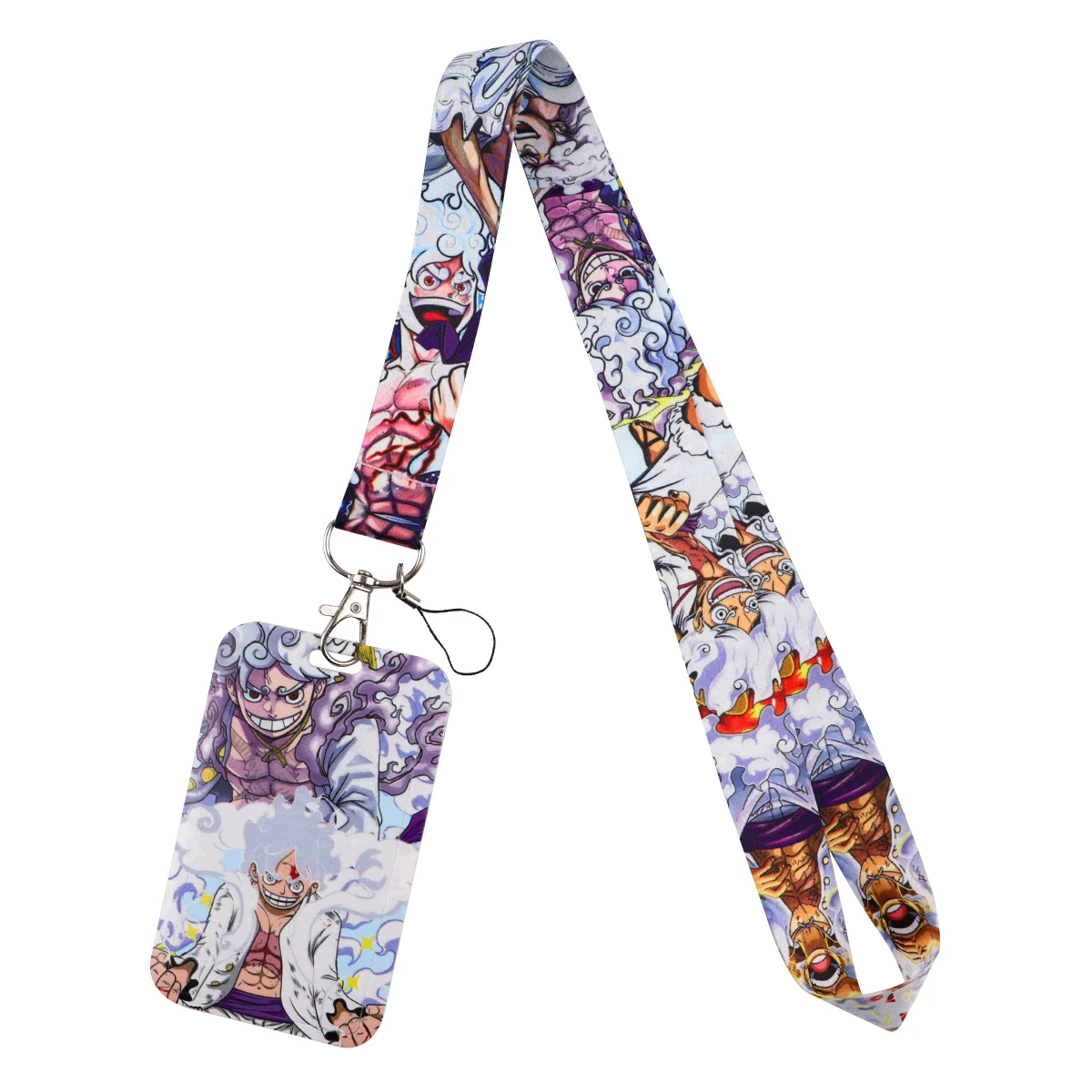 Anime Pirate Card Holder Neck Strap Key ID Card Phone Straps Badge Holder Keyrings Cosplay Accessories Gifts Zoro Lanyard