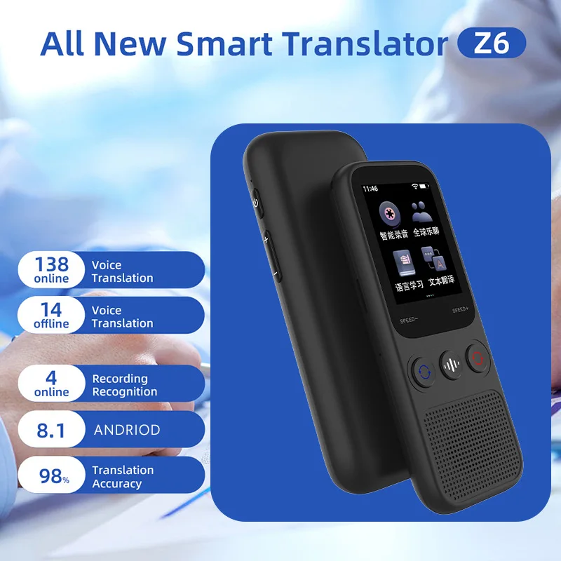 Language Translator Device, Two Way Real-Time Voice Translation, Support 138 Languages, Accurate fflin for Travel