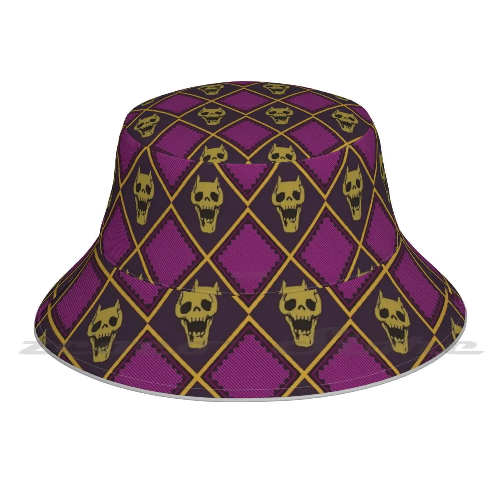 

Killer Queen Bucket Hat Fashion Soft Personalized Pattern Gift Cap Killer Queen Jojos Bizarre Giorno Jotaro Bruno Kujo