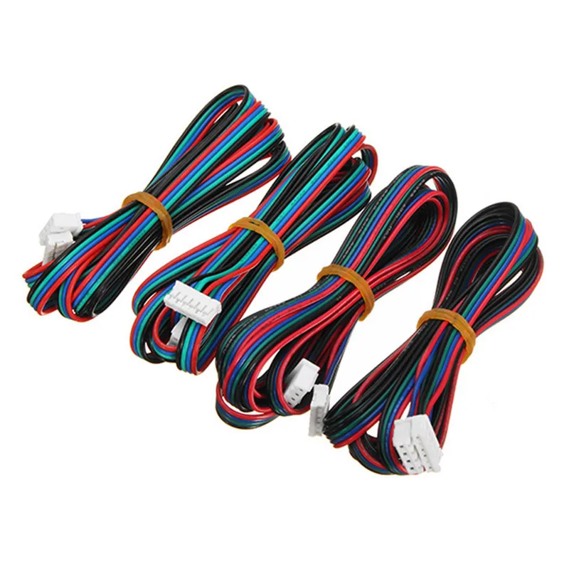 4pin to 6pin XH2.54 3D Printer NEMA 17 Stepper Motor Cable DuPont line For 42 Stepper Motor 4pcs 100cm/200/300cm