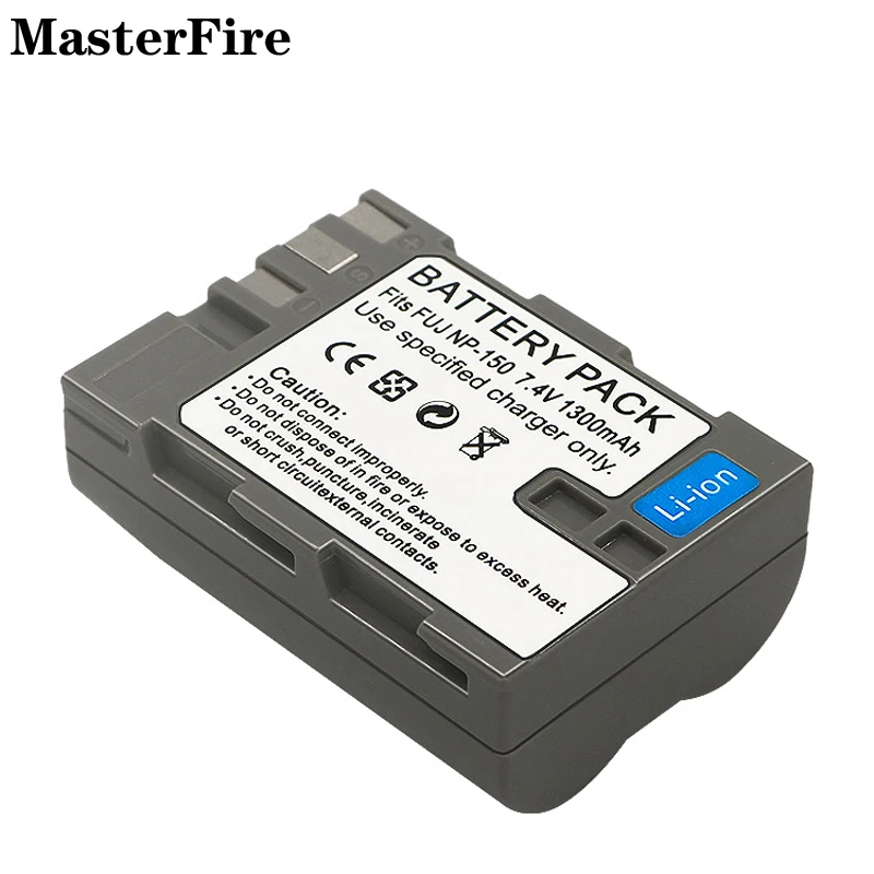 Batteria Ricaricabile Agli Ioni Di Litio 7.4V 1300Mah Np-150 Fnp150 Per Batterie Fujifilm Finepix S5 Pro, Finepix Is Pro, Finepix S8 Pro