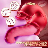 3-in-1 Zunge Schaukel Vibratoren G-punkt Klitoris Stimulator Weibliche Masturbator Dildo Vibrator Erwachsene Sex Spielzeug für Frauen Paare 4