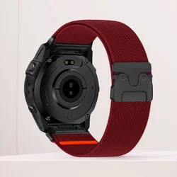 Breathable Adjustable Nylon Elastic Parachute Wristband in Vibrant Colors - 26mm (Wine red)