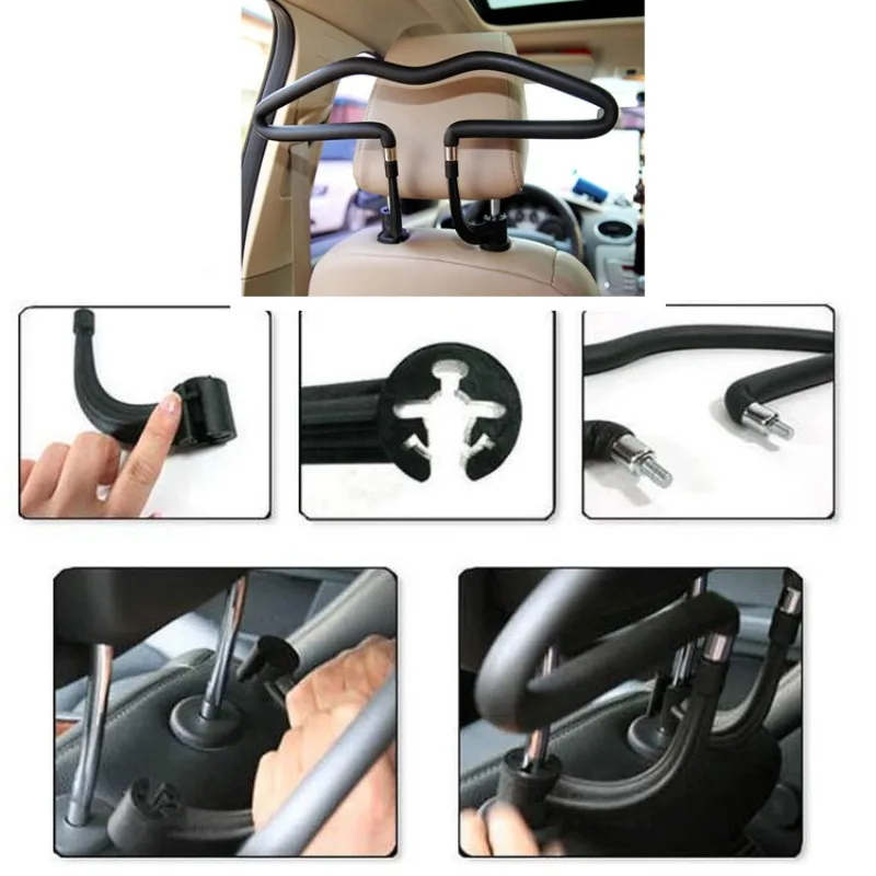 Car Seat Coat Rack Hanger Auto Headrest Clothes Hanging Holder Stand Travel Jackets Bags Coat Hangers Holder Car Accessories