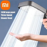 Xiaomi 13cm Large Panel 3Modes Adjustable Home Shower Head  High Pressure Massage ShowerHead Filter Element Bathroom Accessories 1