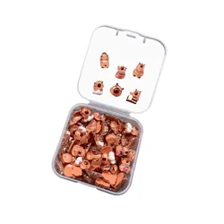 Pack of 100 Mini Capybara Cartoon - Style Figurines - Adorable Decorative Accessories (Capybara)