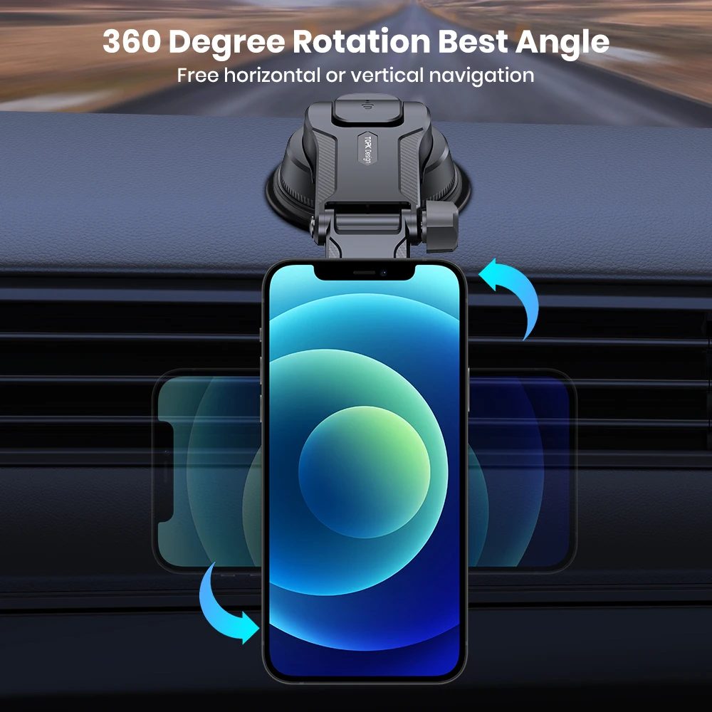 TOPK Magnets Magnetische Autohalterung für das Armaturenbrett, Lüftungsschlitz, 360° drehbar, für iPhone 15, 14, 13, Mag-Safe – Detail 6