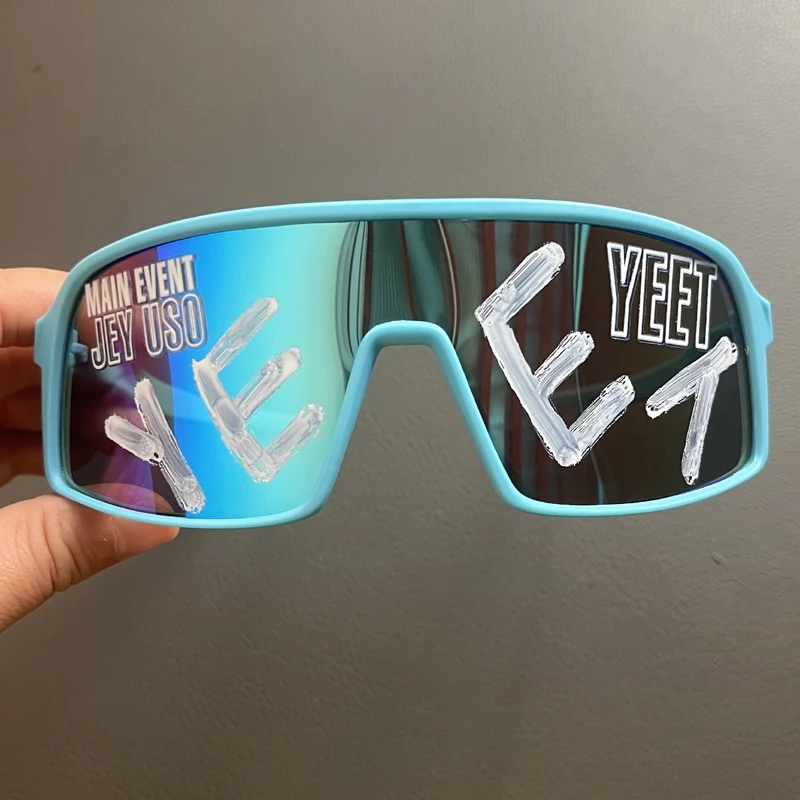 Orange Jey Uso YEET Sports Shades Sunglasses children Glasses Bloodline USOS RARE yellow Sunglasses 6