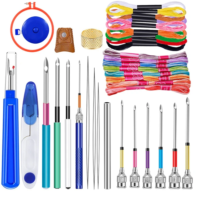 Punch Needle Beginners Supplies Kit 6pcs Punch Needle Tool With