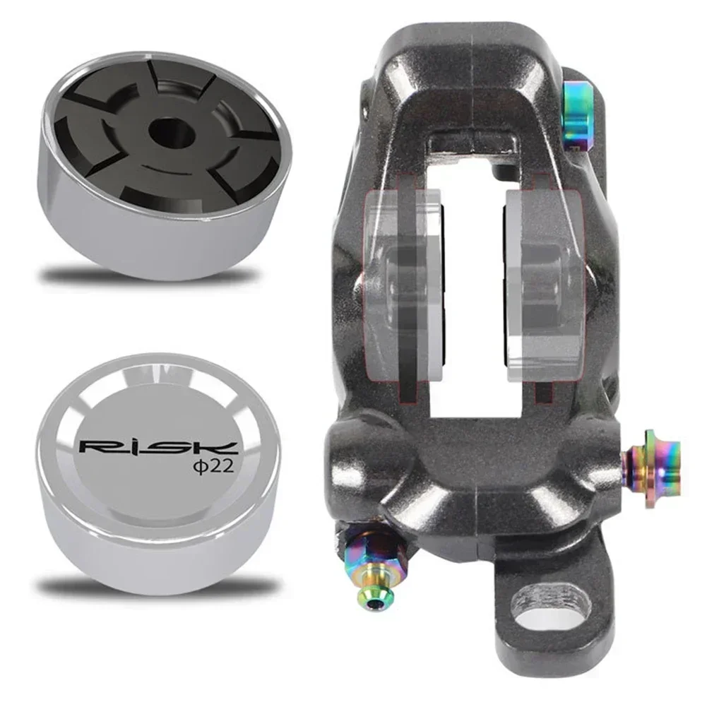 Bike Brake Caliper Piston Bike Bicycle Brake Caliper Hydraulic Piston Silver+Black For-SHIMANO XT/SLX/XTR