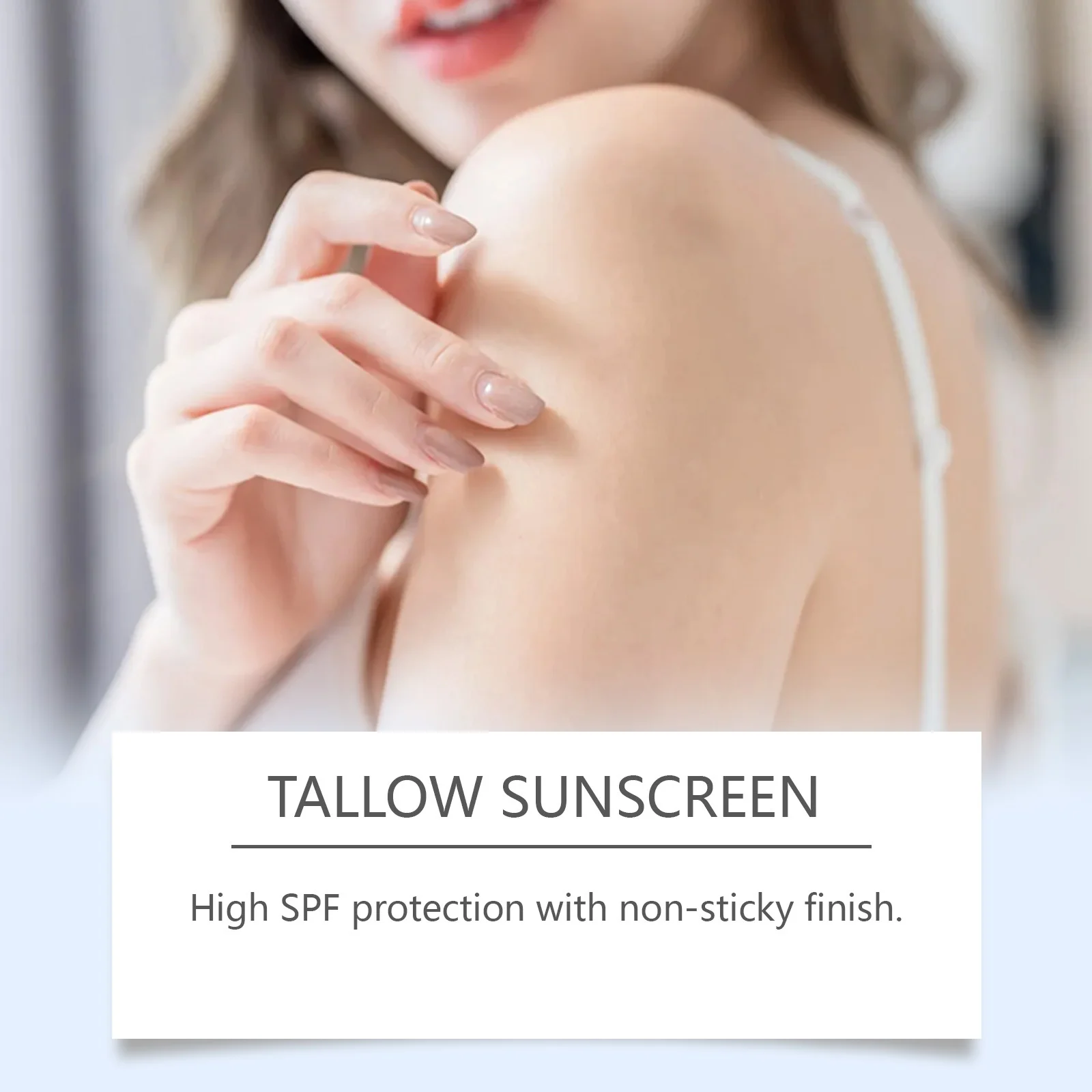 Beef Tallow Sunscreen Facial Cream Sunblock Isolation Anti Oxidant Prevent Sunburn Waterproof Moisturizing Oil Control Sun Cream