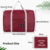 2 Pack Foldable Travel Duffel Bag for Airlines Carry on Bag Weekender Overnight Hospital Tote Bag Gym Duffel Bag Women Men 6